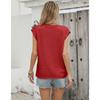Women's Fall and Winter Solid Color Knit Casual Short-sleeved Sweater