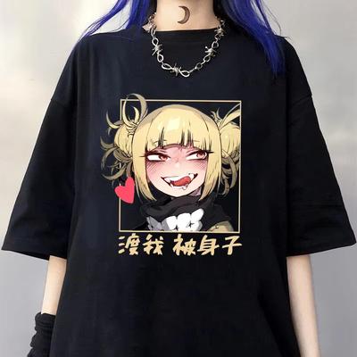 Himiko Toga Graphic Printed T-Shirt Women's Summer Loose Cool Shirt Anime Himiko Toga Harajuku T-Shirt Top Men T Shirt