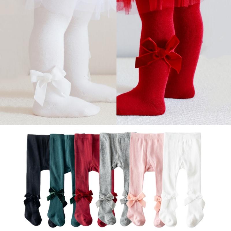 Girls Stocking Spring Autumn Tight For Toddler Baby Infant Tights Babies Pantyhose Bows For Baby Girl Legging Tights