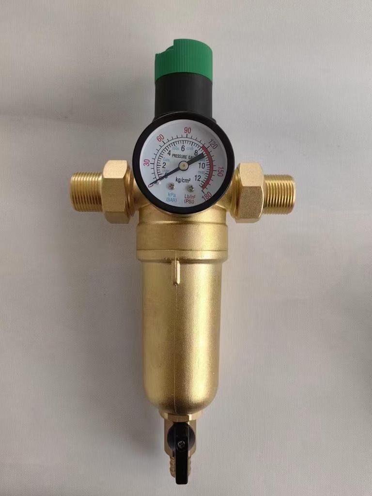 Brass Pressure Reducing Valve Pre-filter for Whole House Water Purification