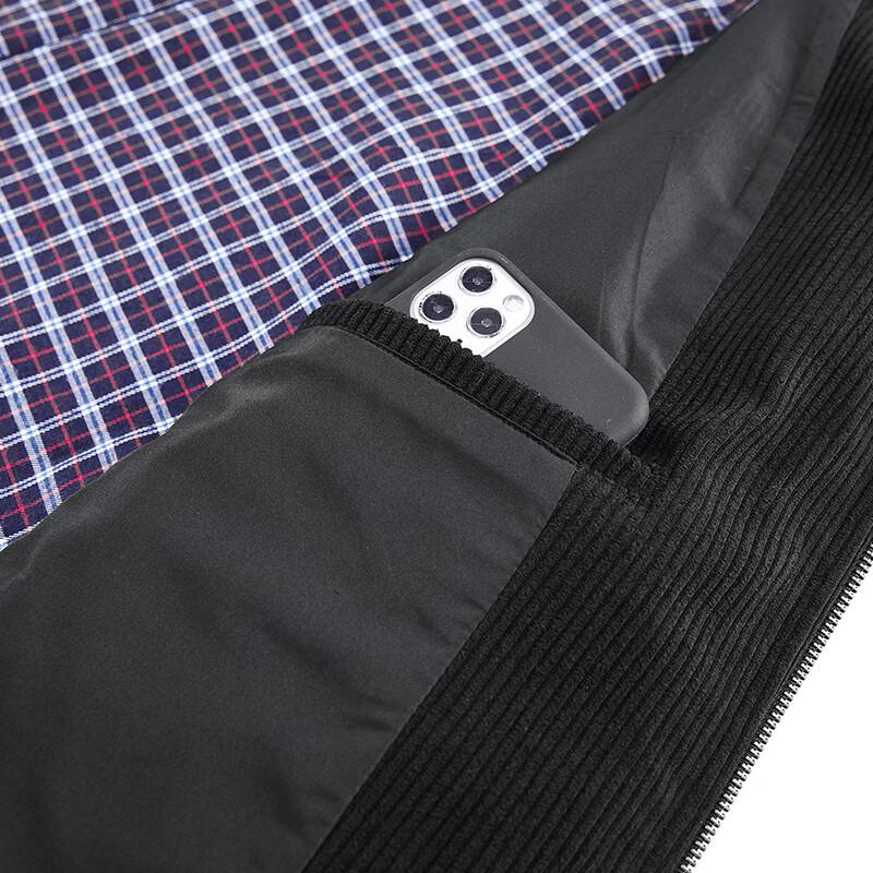 Jeep Men's Velvet Baseball Collar Jacket