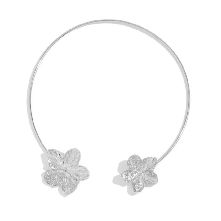 Minimalist Floral Pendant Necklace Adjustable Stackable Chain Jewelry Elegant Geometric Jewelry For Women Vacation Charm