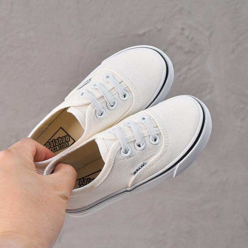 Spring Children's Sports Canvas Shoes Boys and Girls Casual Shoes Baby White Shoes Single Shoes