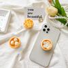 Thé de l'après-midi amusant Dim Sum Shaomai Simulation Xiaolongbao Support Airbag pour Téléphone Portable Avec Raviolis Rétractables