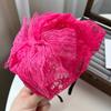Fashionable Women's Lace Headpiece With Bows Comfortable Headband Stylish Hair Accessory For Wedding Guest Headgear