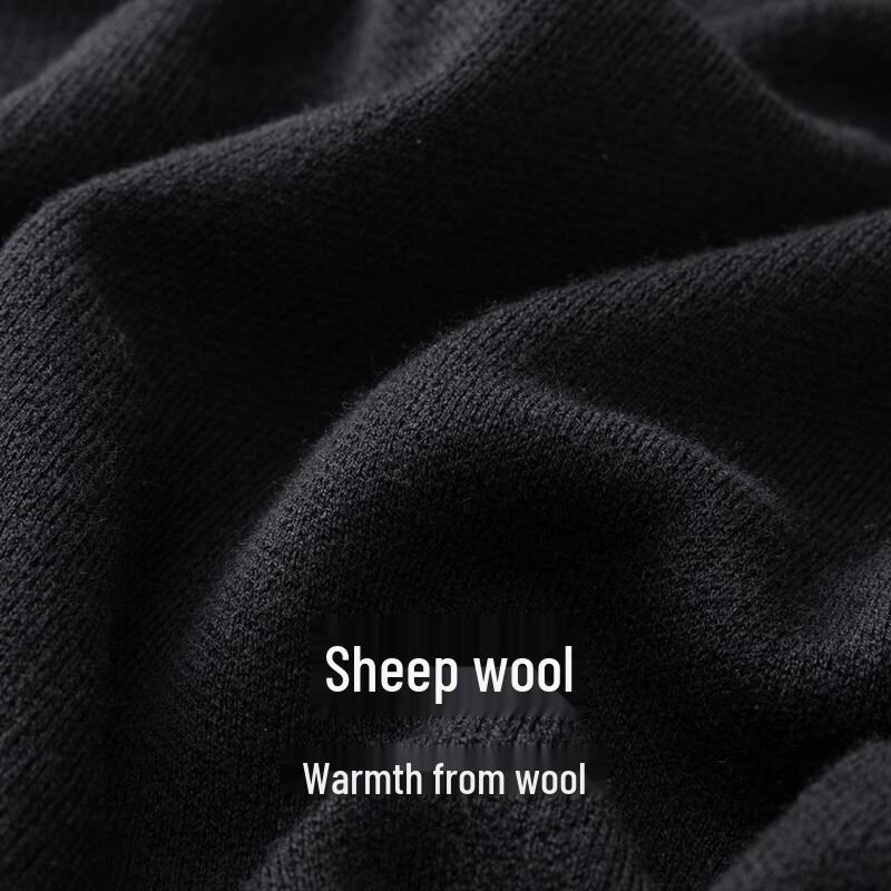 Giovanni Valentino Men's Wool Blend Half-Zip Mock Neck Sweater