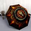 1pc Dragon Mandala Artwork Umbrella with Plastic Handle,Suitable for All Seasons Home Travel Outdoor UmbrellaM1288