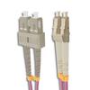 Qoltec Fiber Optic Patchcord Lc/Upc - Sc/Upc | Multimode | 50/125 | Om4 | Duplex | 1M
