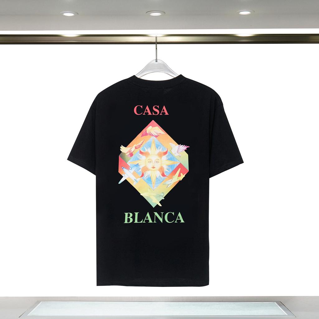 Cross-border Casablanca Summer New Casablanca Tropical Wind Summer Fruit Print Loose Short-sleeved T-shirt