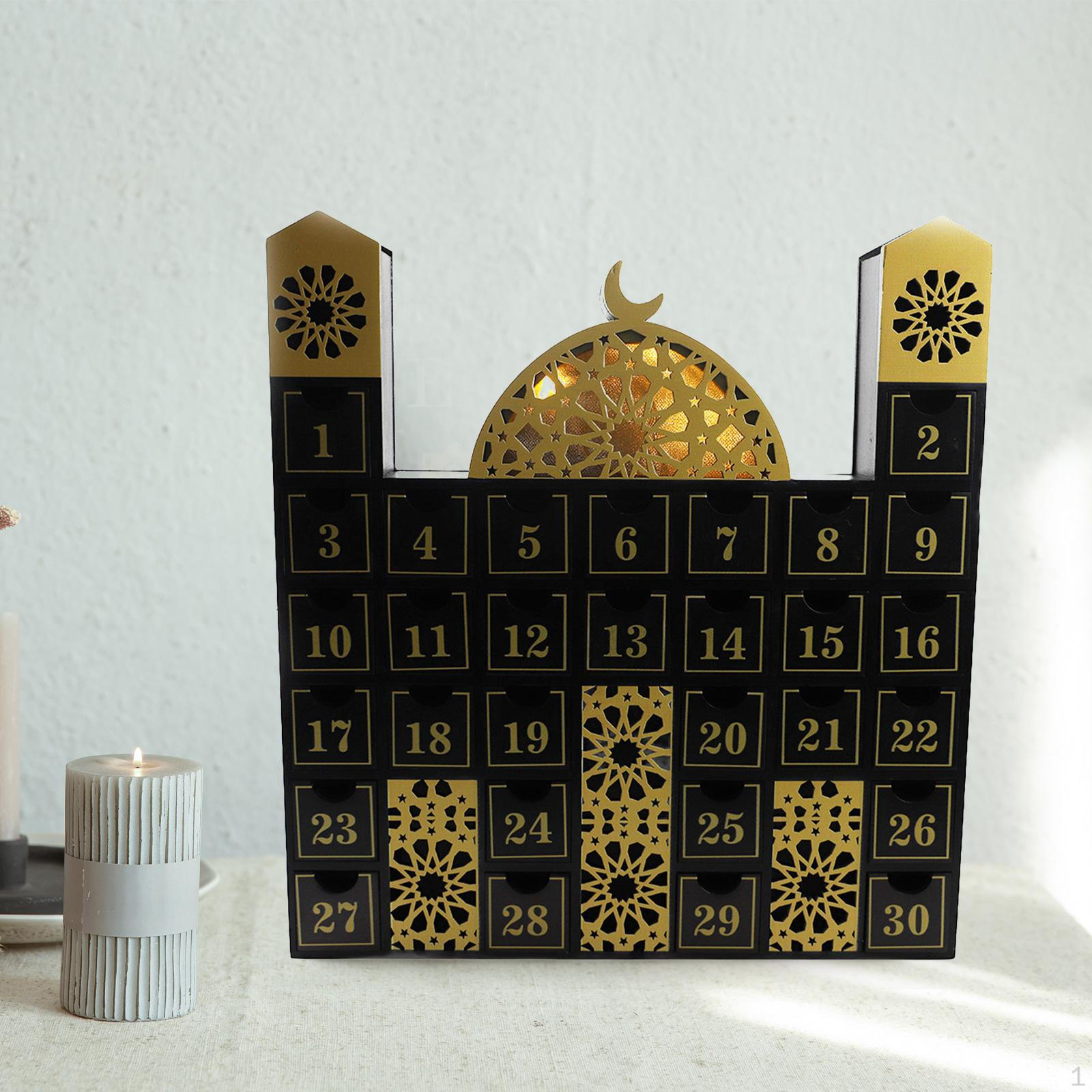 

Ramadan Decoration Statue Art Gift Tabletop Ornament Storage Organizer for Fireplace Cabinet Office чорний
