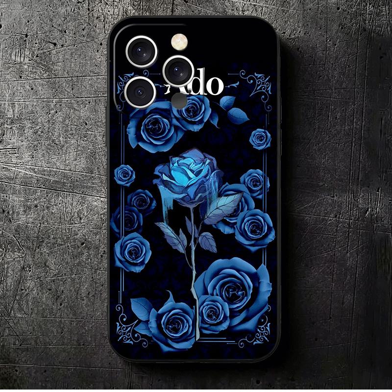 

Ado Cartoon K-Kyogen X Uta Soft Phone Case for iPhone 16 16E 17 Air 15 Pro Max 14 Plus 13 Mini 11 12 7 Black Cover Back Shell iPhone 17 Pro Max