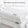 Star Hotel High Neck Support Crescent Pillow - Durable, Non-Collapsing Knitted Cotton Core