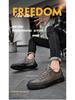 New Men's 2023 Winter Four Seasons Leather Shoes: Plush, Warm, Non-Slip, Casual Outdoor and Work Shoes