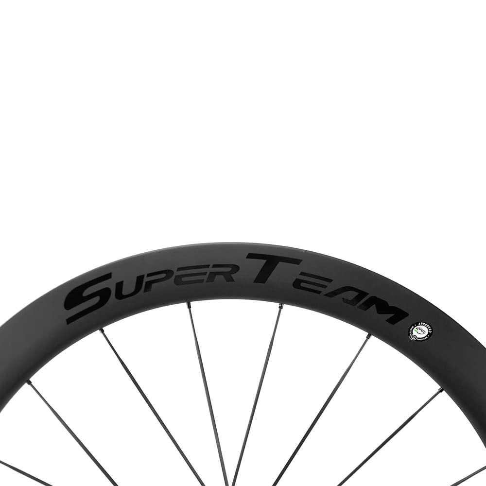 SUPERTEAM Carbon Speichen Scheibenbremse 50mm Tubeless Carbon Speichen