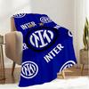 Coperta con Stemma Inter Milan Leggera Coperta Ideale per Letto Perfetta per Viaggi, Campeggio, Soggiorni, Uffici, Divani, Regalo di Natale per tifosi