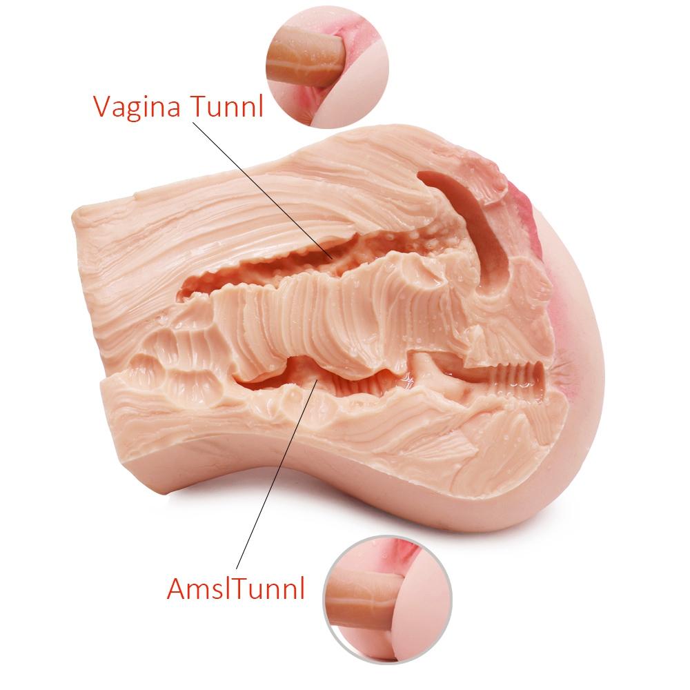 RUNYU Masturbador masculino Sex Doll Sex Toys 3D Silicone Nalga para hombre