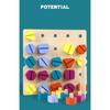 Wooden Screw Disassembly Toys Educational Screw Disassembly Assembly Shape Color Toys Montessori Interactive Game for Baby Gift