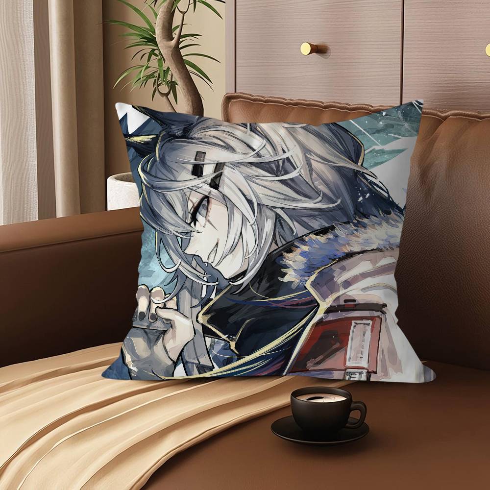 

A-Arknights Cartoon Animation Personalized Pillow Cover Kids Bedroom Wild Party Decor Pillowcase Kid Birthday Shower Gift 12x12Inch