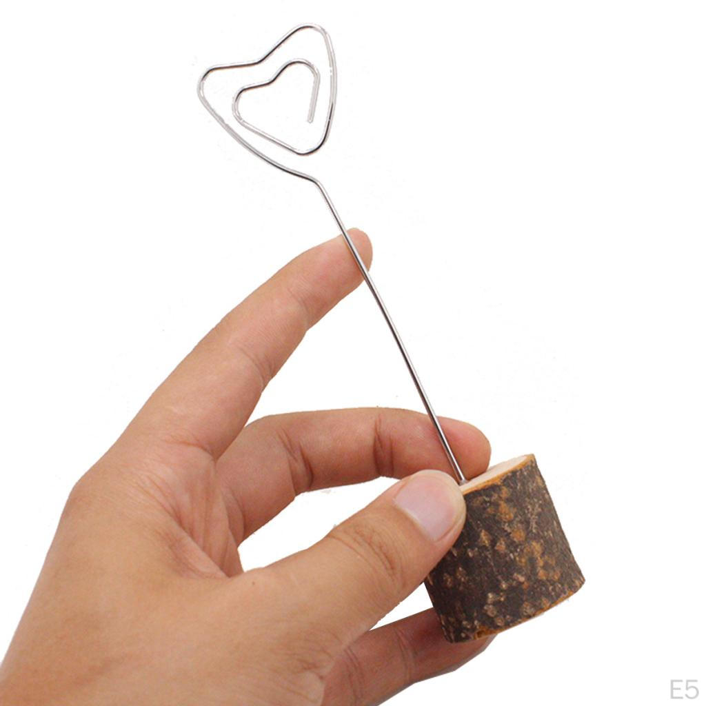 Wooden Card Table Number Stands for Decorations. Pack of 10