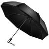 Guarda-chuva Dobrável Grande Super 210T Abertura Automática e Adequado para Sol e Chuva Fibra de Vidro 8 Costas Chuva UV Calor com Bolsa Preto, Um Toque