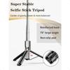 Selfie Stick Tripod with Wirel Remote 46'' Cellphone Selfie Stick Tripod with LED Fill Light for iPhone 16 15 14 14 Pro 13 13 P