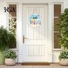Tropical Wall Decor Hello Summer Door Sign, Ice Pop Flip Flop Welcome Hanger, Party Decoration Farmhouse Hanging Wooden Wreath for Front Home