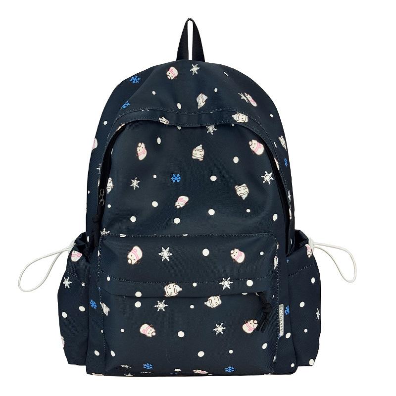 Schoolbag large capacity backpack high value fresh campus junior high school student schoolbag lightweight spring outing backpack female