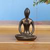1pc Creative Meditation Yoga Pose Statue Figurine Ornaments Yoga Figure Decor Ornament Home Studio Decor