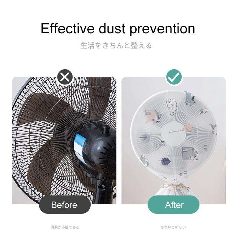 1 Stück Aufbewahrungshülle Tragbar PEVA Universell Rund Staubdicht Elektrischer Ventilator Staubschutz Wasserdicht Rundumschutz Haushalt