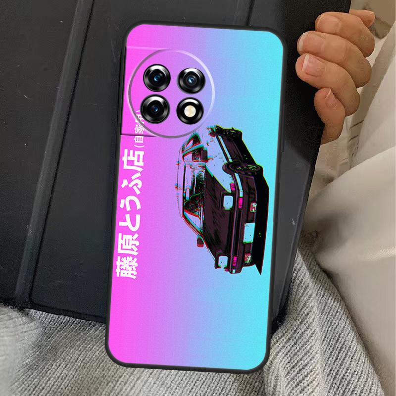 JDM Vaporwave Glitch Anime Case For OnePlus 15 13 12 11 13R 13T 10T 10R 12R OnePlus Nord 5 CE 2 3 4 Lite N20 N30 Cover