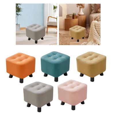 Small Square Footstool Decorative Stool Furniture Kids Seat Ottoman Ottoman Stool for Doorway Couch Entryway Bedroom Office