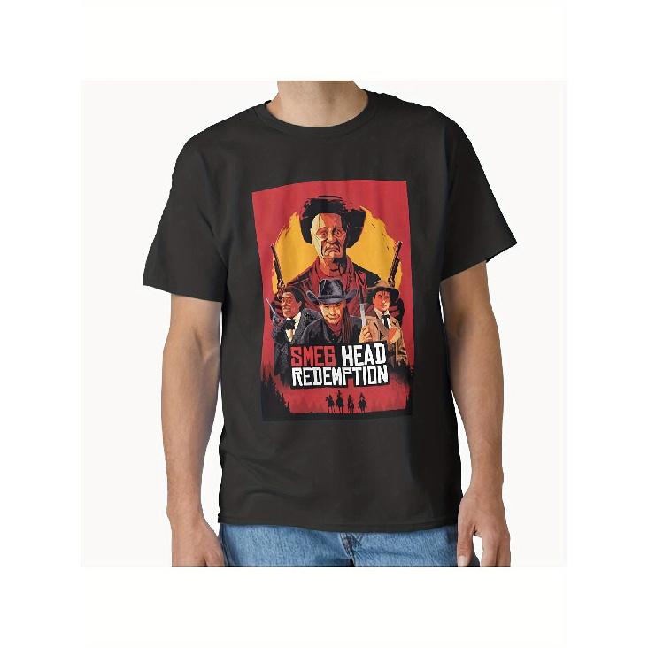 Men s Red Dwarf TV Show Graphic T-Shirt - Funny Pop Culture T-shirt Featuring Smeghead Redemption Design. Casual Crew Neck Shirt Featuring Lister, S чёрный
