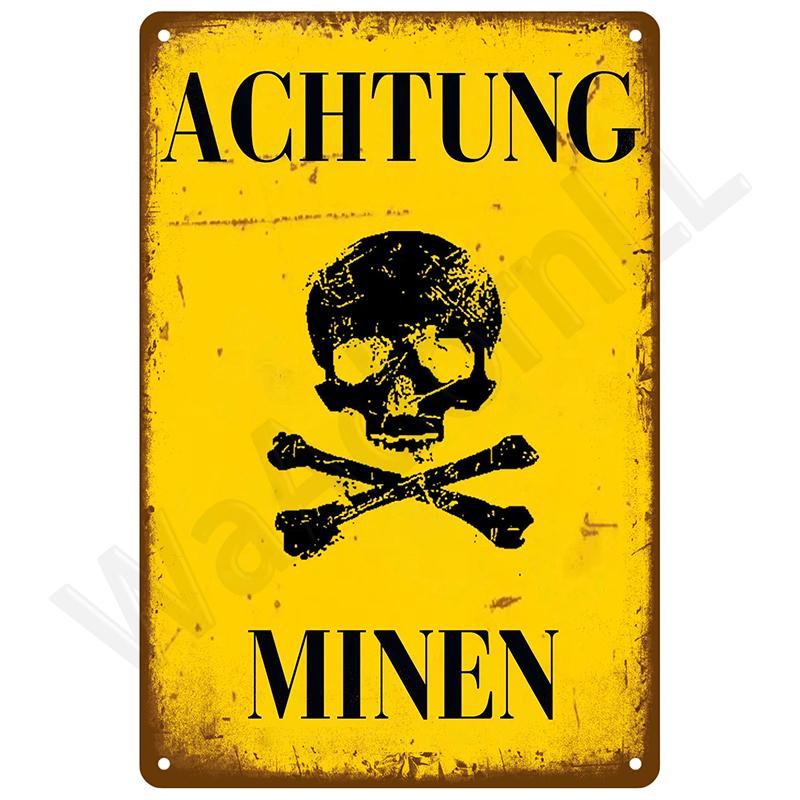 Retro Wall Art Bar Accessories Mancave Tin Sign Room Luxury Home Decor Item Decorations Metal Signs Vintage Metal Plates Posters