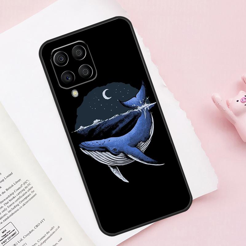 Whale Fish Wave Sea For Samsung Galaxy M31 M32 M12 M52 M13 M33 M53 M11 M51 M15 M55 M14 M34 M54 M30s M20 Case