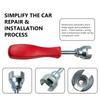 SEAMETAL 5.7 Inch Car Drum Brake Repair Install Tool Hold Down Washer Spring Shoe Compressor Brake Spring Washer Worker Alloy & Plastic