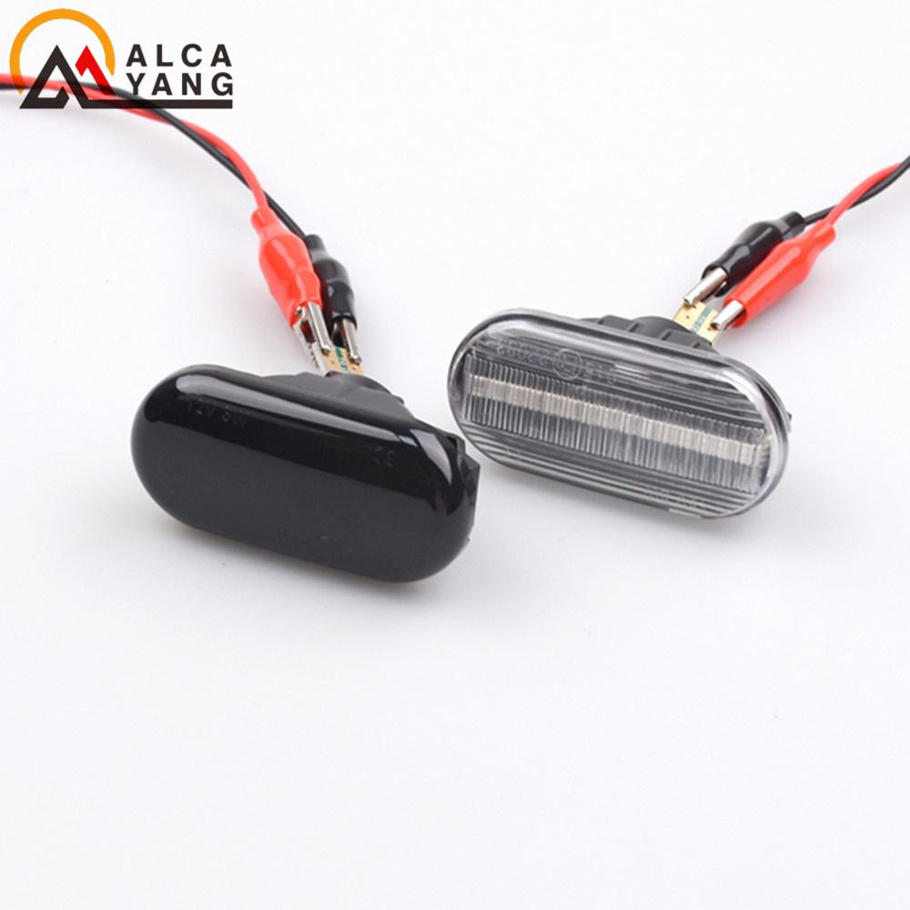 Car Side Marker Light Dynamic LED Turn Signal Light For Nissan Tiida C11 Note E11 NE11 Micra K12 NP300 Navara D40 Qashqai J10