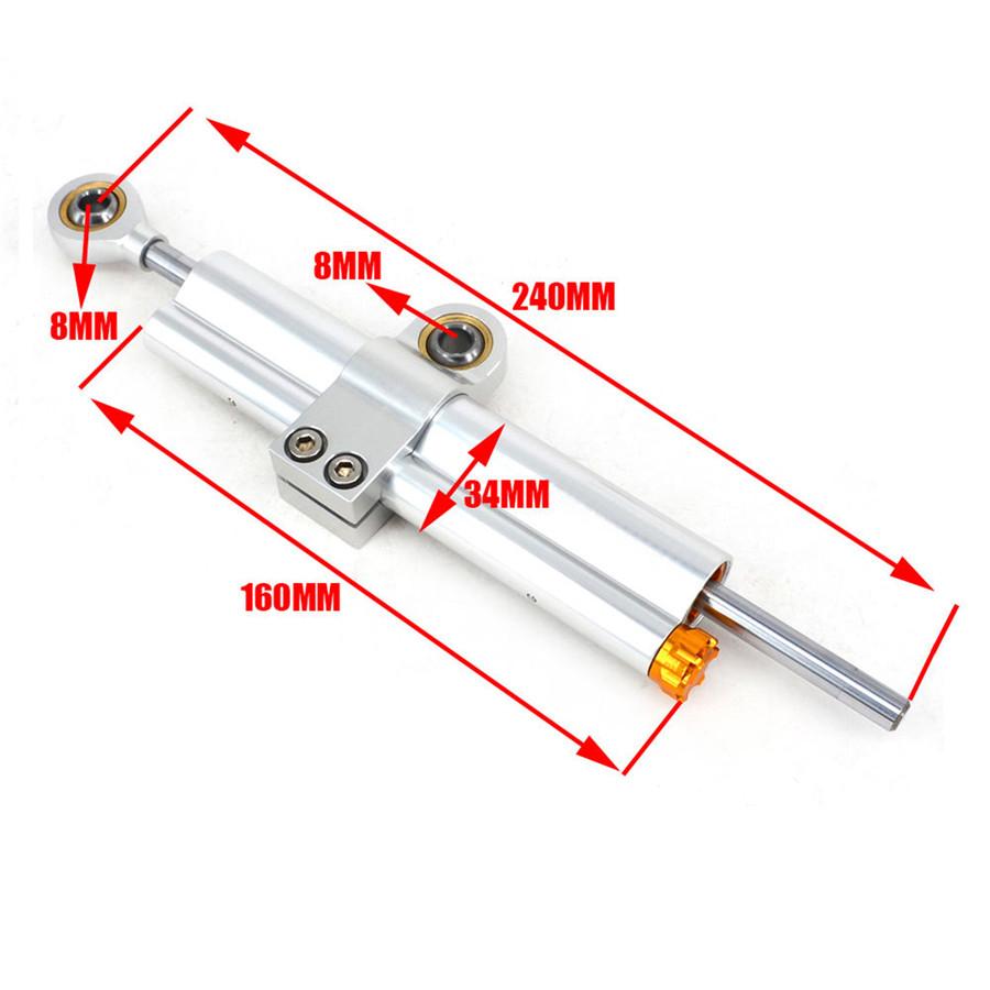Universal  CNC Steering Damper Stabilizer Reversed Safety Control Motorcycle