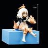 14CM Genshin Impact Hu Tao Paimon Anime Figure PVC Action Figure Model Sculpture Hand-made Desktop Decoration Children Gifts