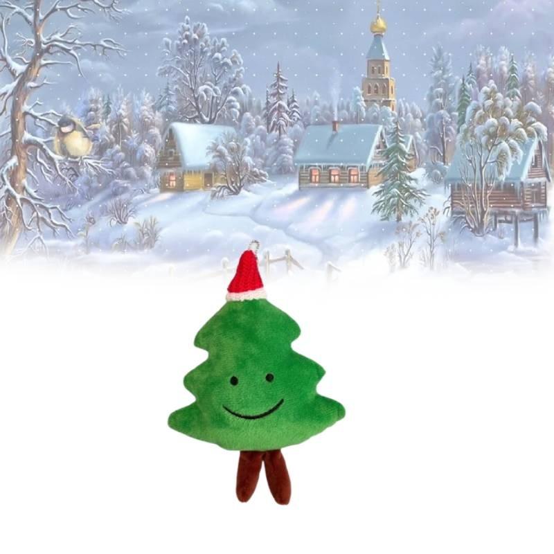 Christmas Tree Tree Keychain Christmas Decorations Plush Toy Pendant Gift Doll