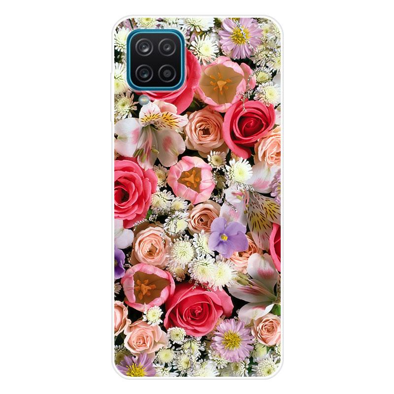 

Защитный силиконовый чехол-бампер с принтом, для Samsung Galaxy A12 For Samsung Galaxy A12 кадет синий