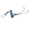 Diving Hook Spring Coiled Diving Lanyard Stainless Steel Scuba Diving Hook Double End Snap Clip Diving HookBlue