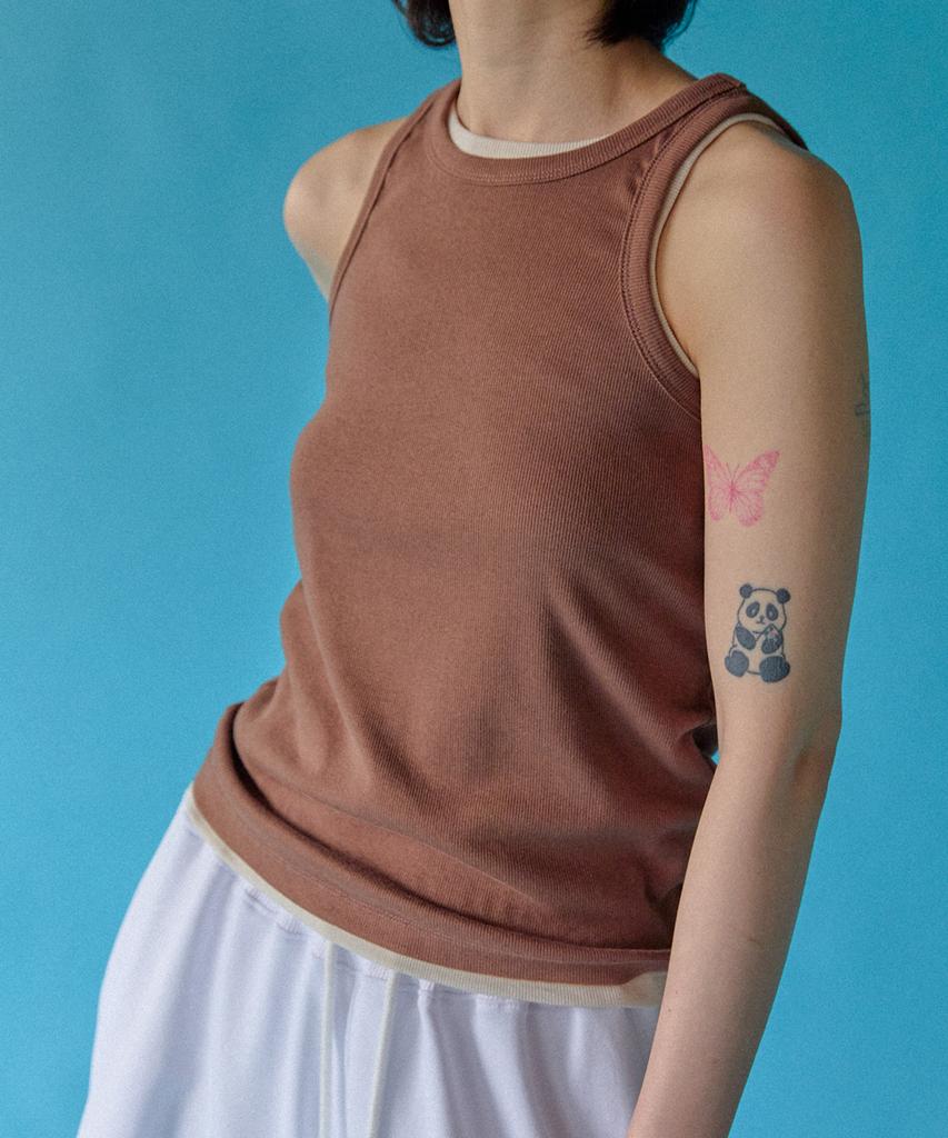 Peulleoti Flirty Logo Summer Sleeveless (Ivory)