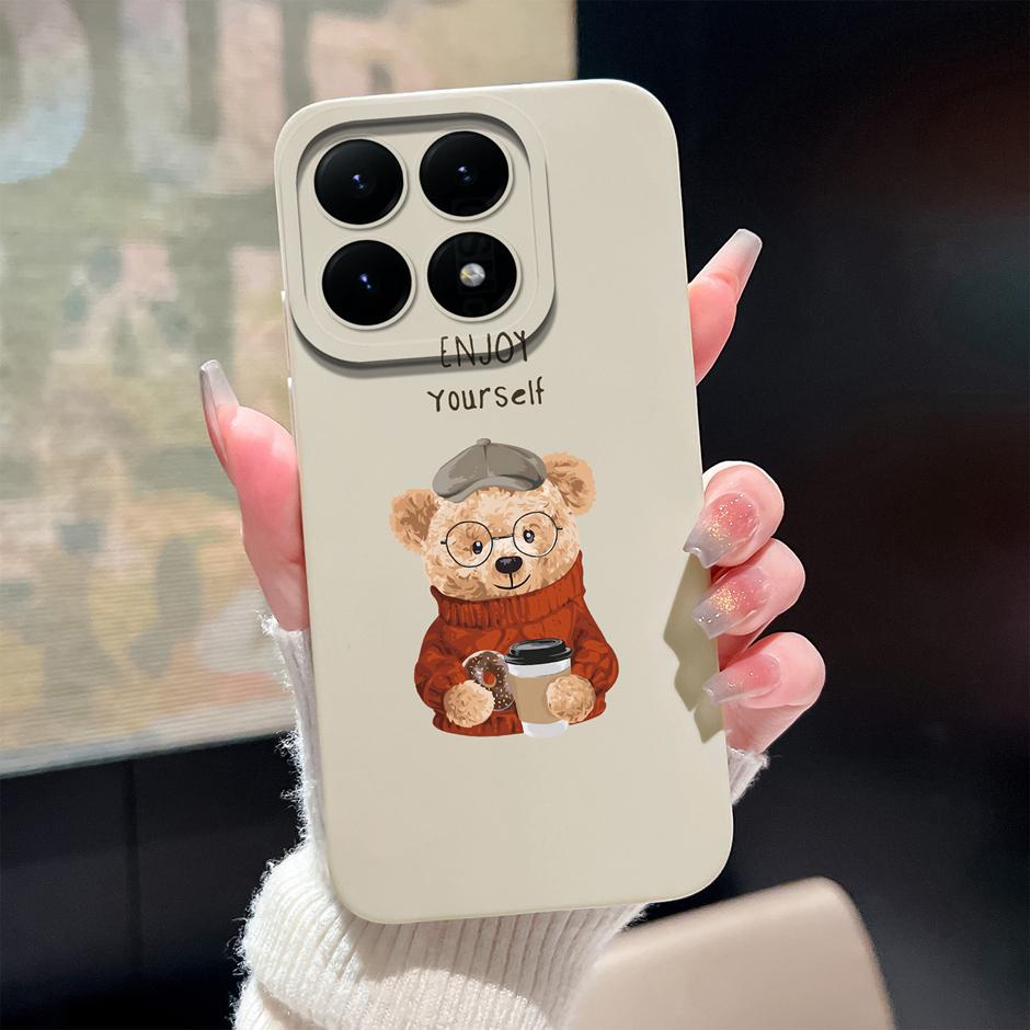 Phone Case For Xiaomi 15T Pro 5G Cute Dinosaur Pattern Shockproof Soft Silicone Protective Bumper Cover For Xiaomi15T Pro Fundas
