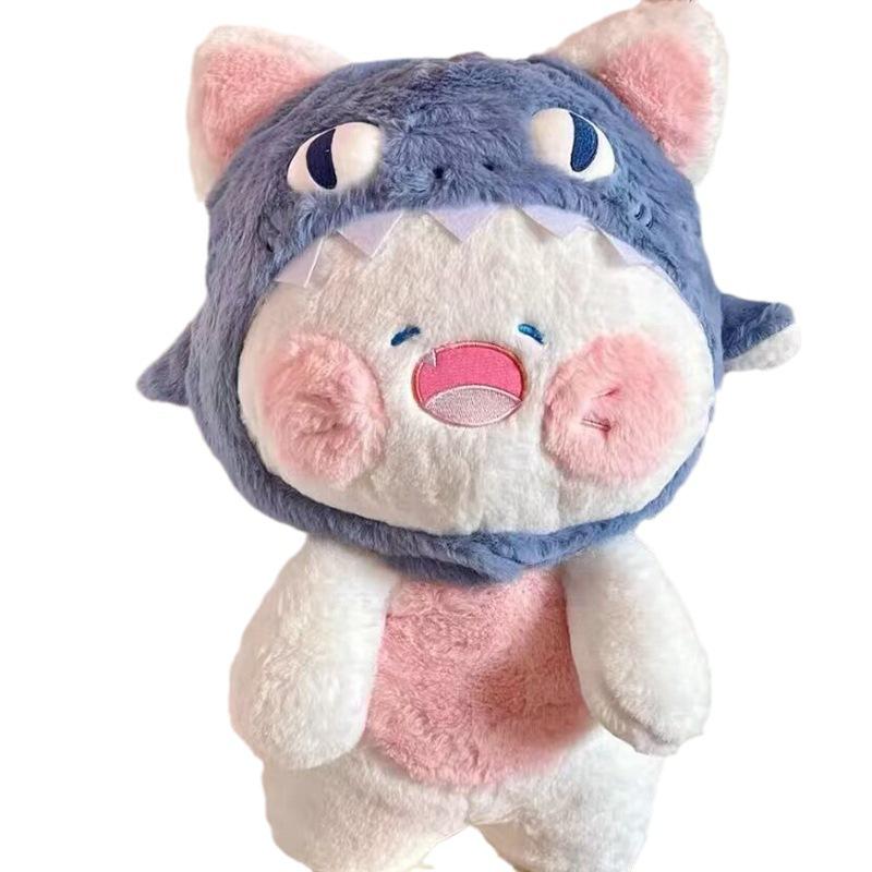New Silly Cat Silly Hat Shark Cat Plush Toy Doll Doll Pillow Kitten Pet Companion