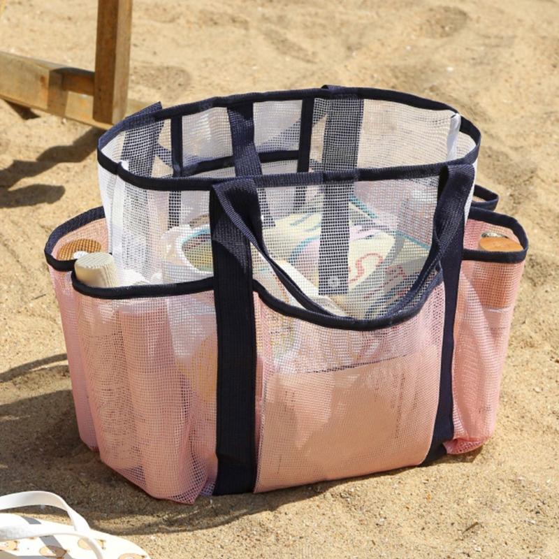 Toiletry Bag Shower Bag Swimming Bag Shower Caddy Bag Makeup Cosmetic Organizer Bag Double-Layers Beach Bag
