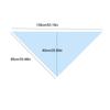Fashion Imitation Silk Floral Triangle Scarf Polka Dot Polyester Women's Necktie Decorative Floral Print Belt Scarf Women