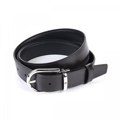 128757 Hufeisen Schwarz Braun Wendegürtel