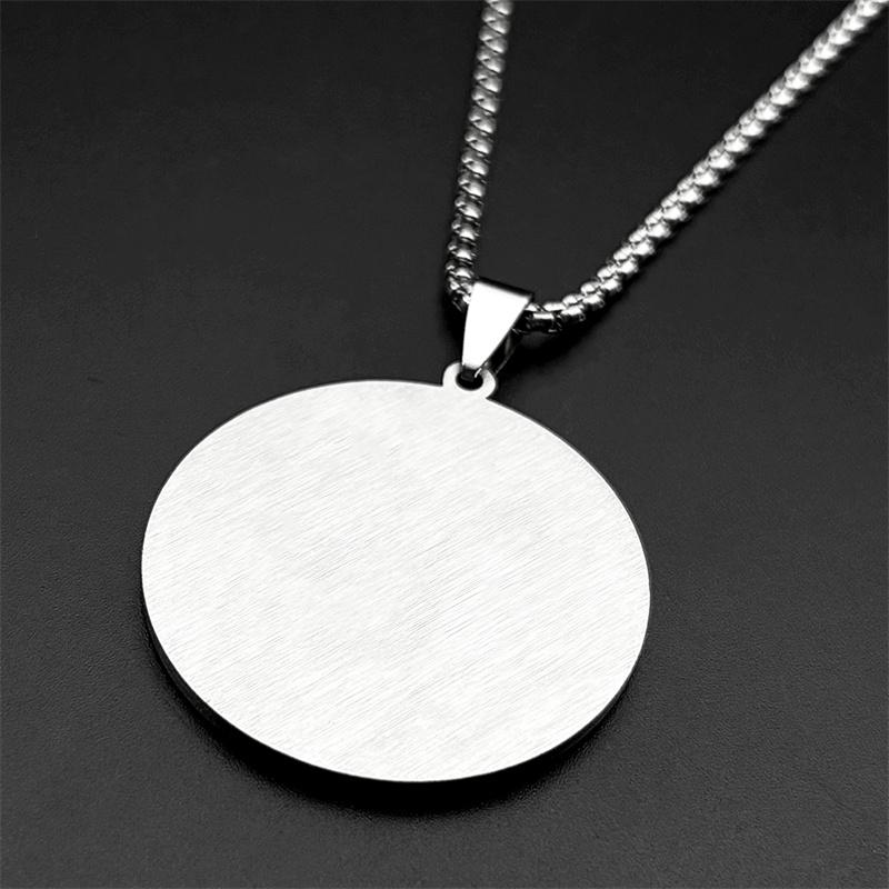 HEILIGER FRANZISKUS VON ASSISI SCHÜTZER DER TIERE Anhänger Halskette für Damen Herren Edelstahl Kirche Strasssteine Medaille Schmuck