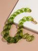 Statement Big Acrylic Long Chain Earring Necklace Set for Women Men Boho Thick Link Chain Necklaces Pendants Rock Jewelry Gifts