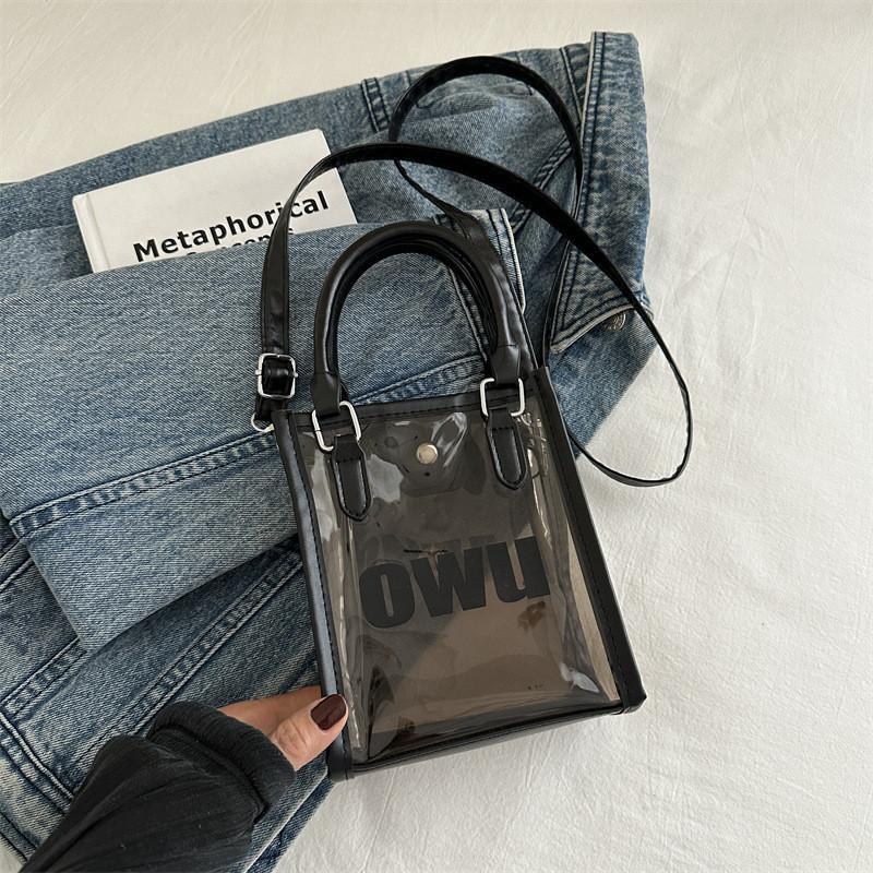 Stylish Large Capacity Pvc Shoulder Bag Trendy Clear Purse For Women 2024 New